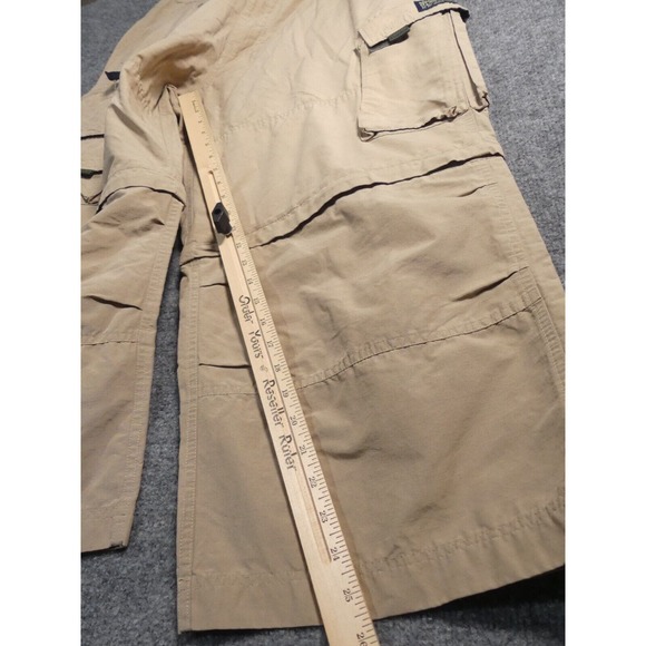 VTG Abercrombie & Fitch Mens 30 Paratrooper Cargo Pants Khaki Pockets Y2K 90s - Picture 5 of 12